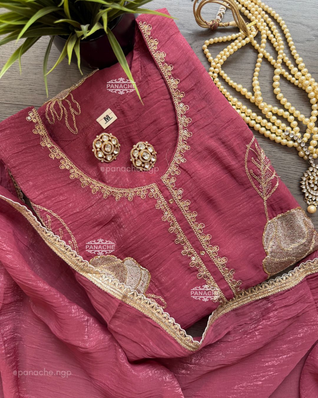 Rose pink semiformal set 