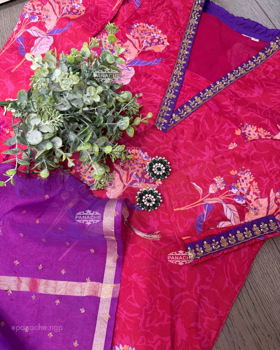 Pittan floral suit set