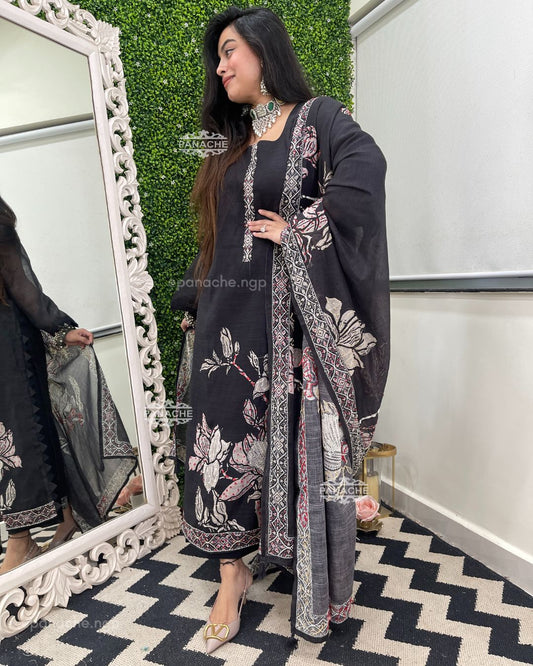 Indira katha suit set