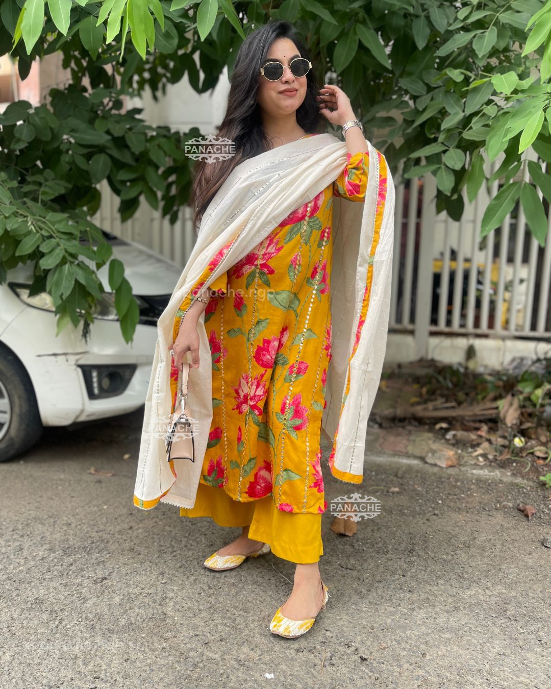 Summer cotton yellow set