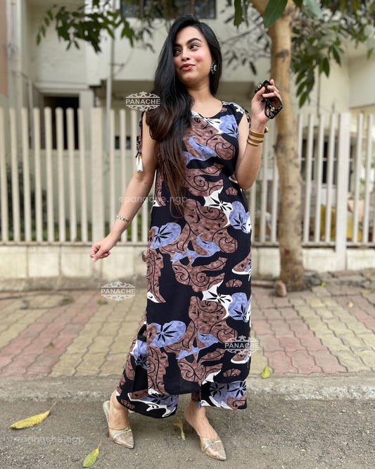 Abstract sleeveless coord