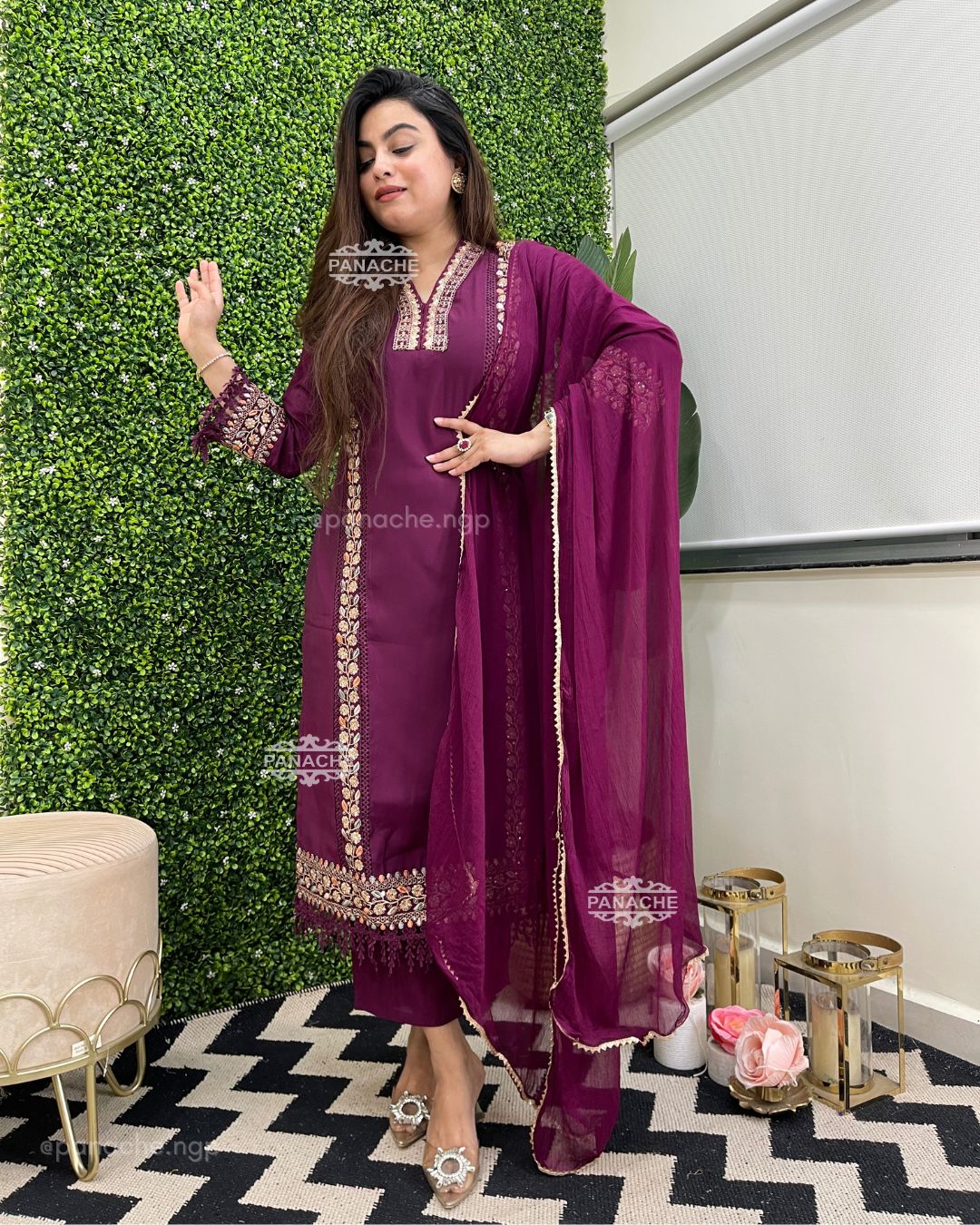 Karachi silk Semiformal set