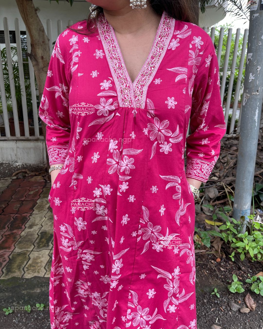 Print on print casual cotton set