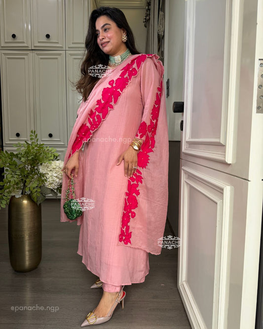 Blush pink ensemble set