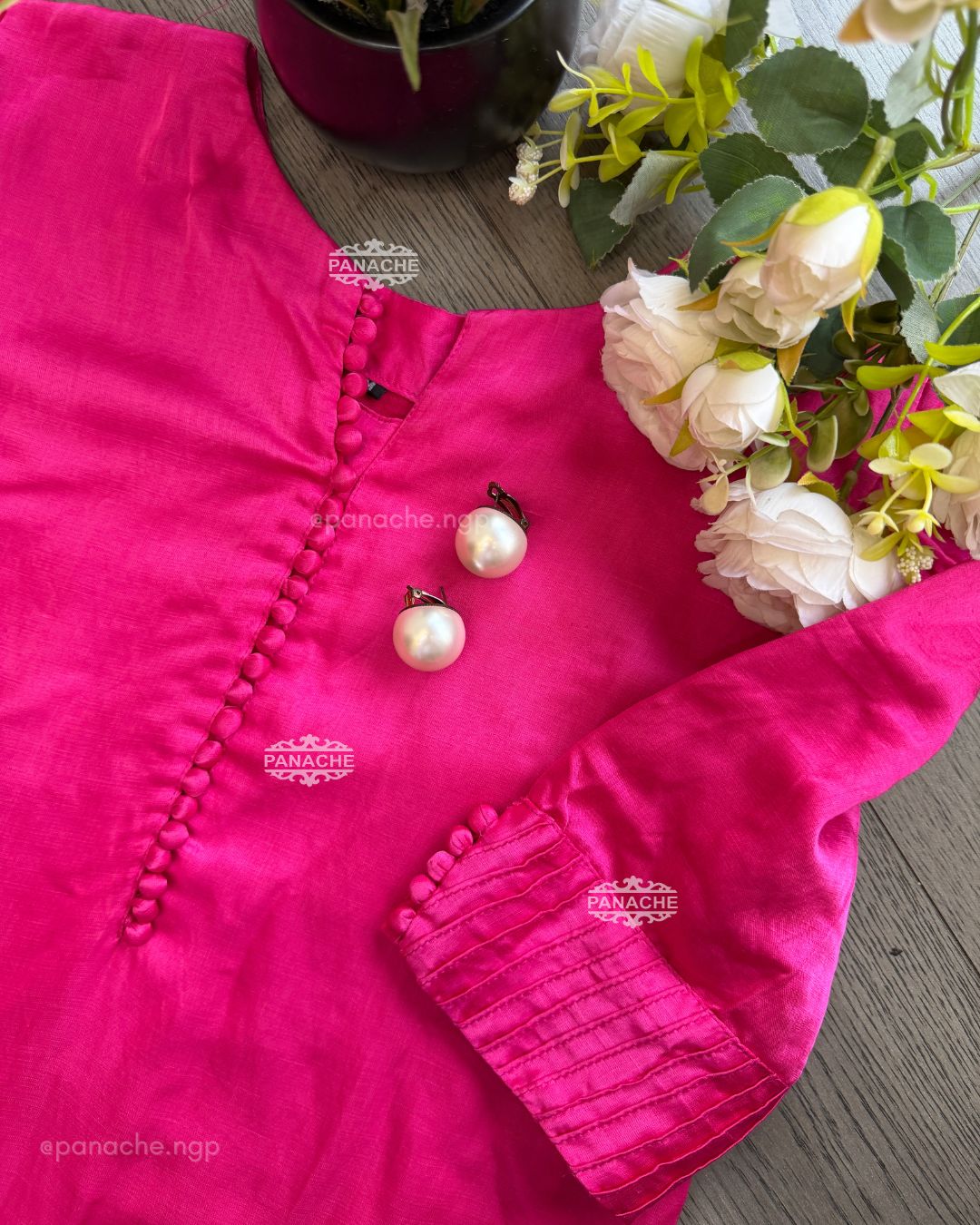 Fuschia farshi set