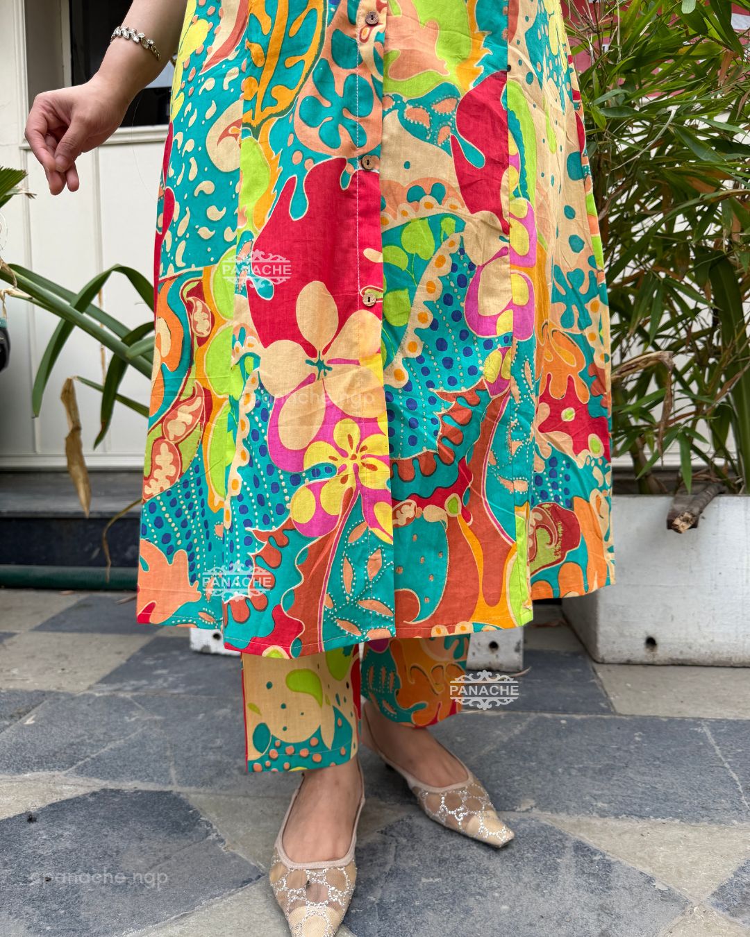 Floral sleeveless set