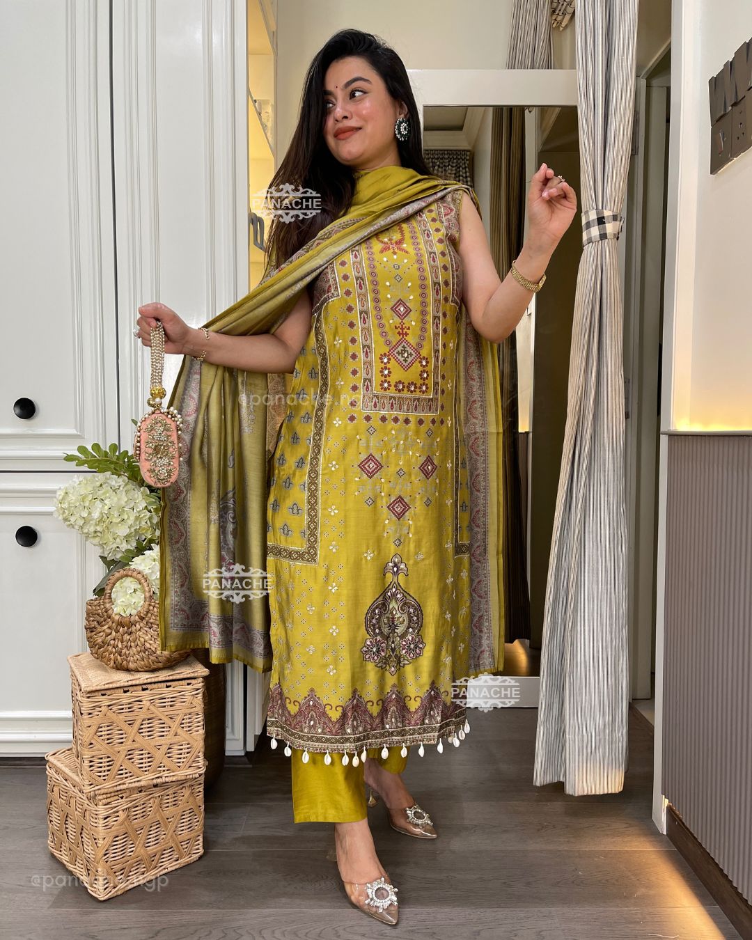 Muslin print on print Shells sui