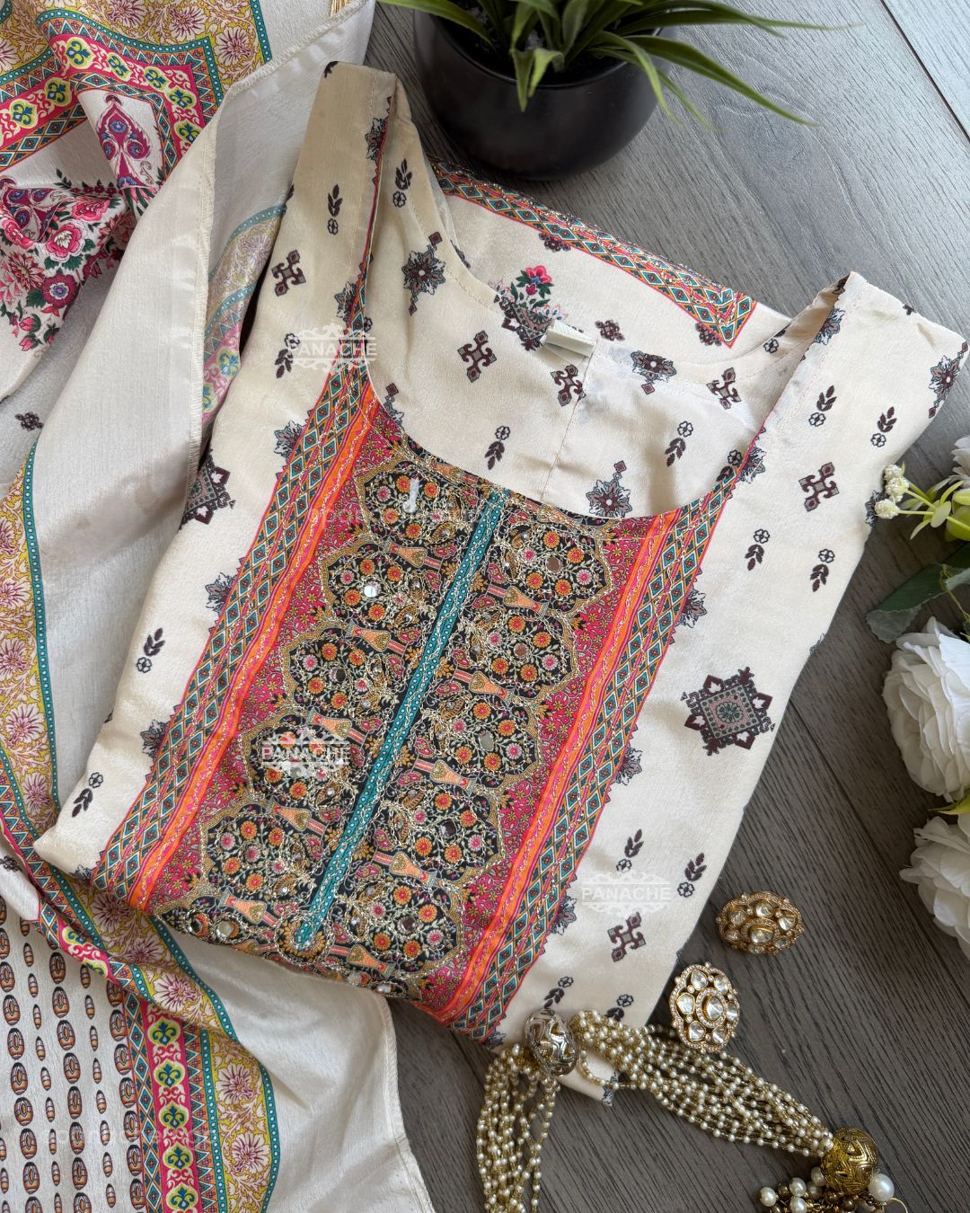 Printed Karachi set