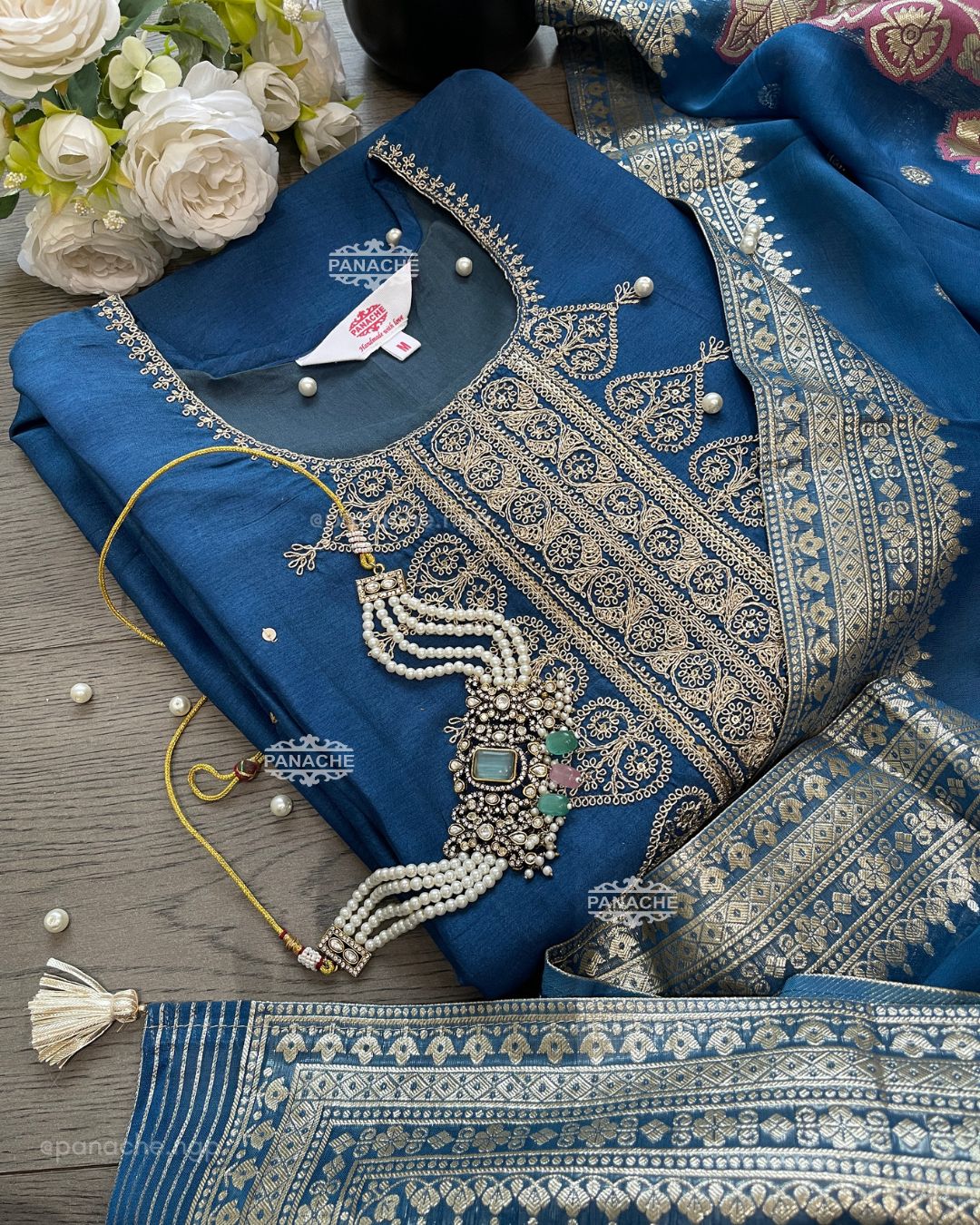 Firoza silk set
