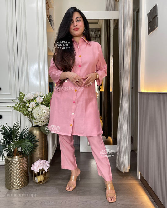 Frenchknot peach coords