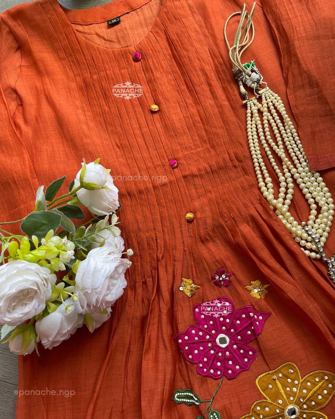 Appliqué mul garden set