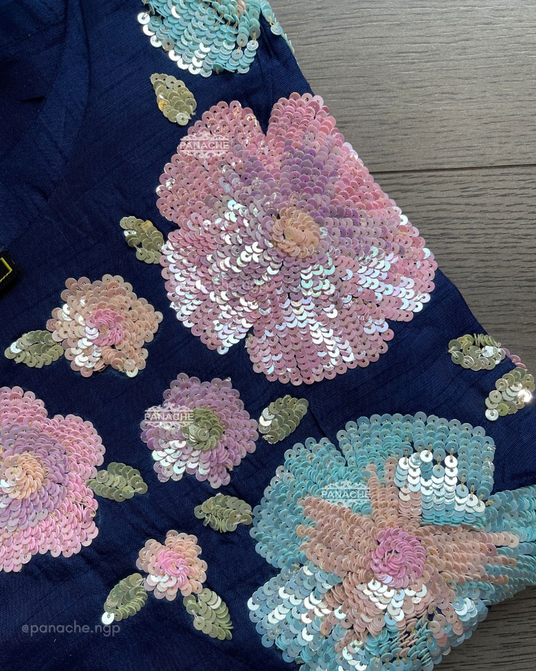 Rainbow sequein teel set