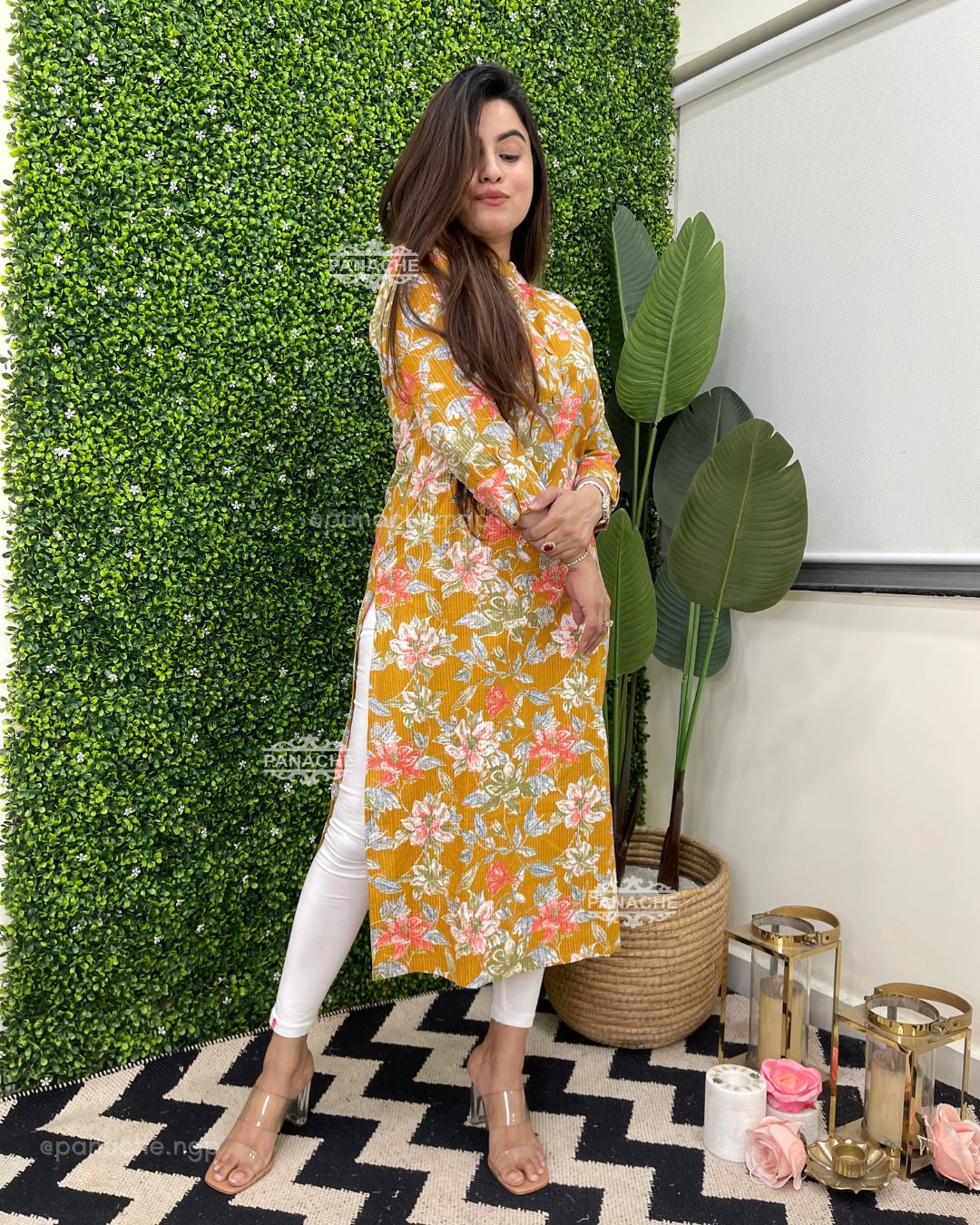 Floral cotton kurti!