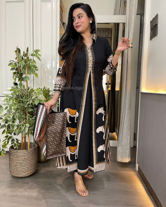 Black | Dailywear long coord