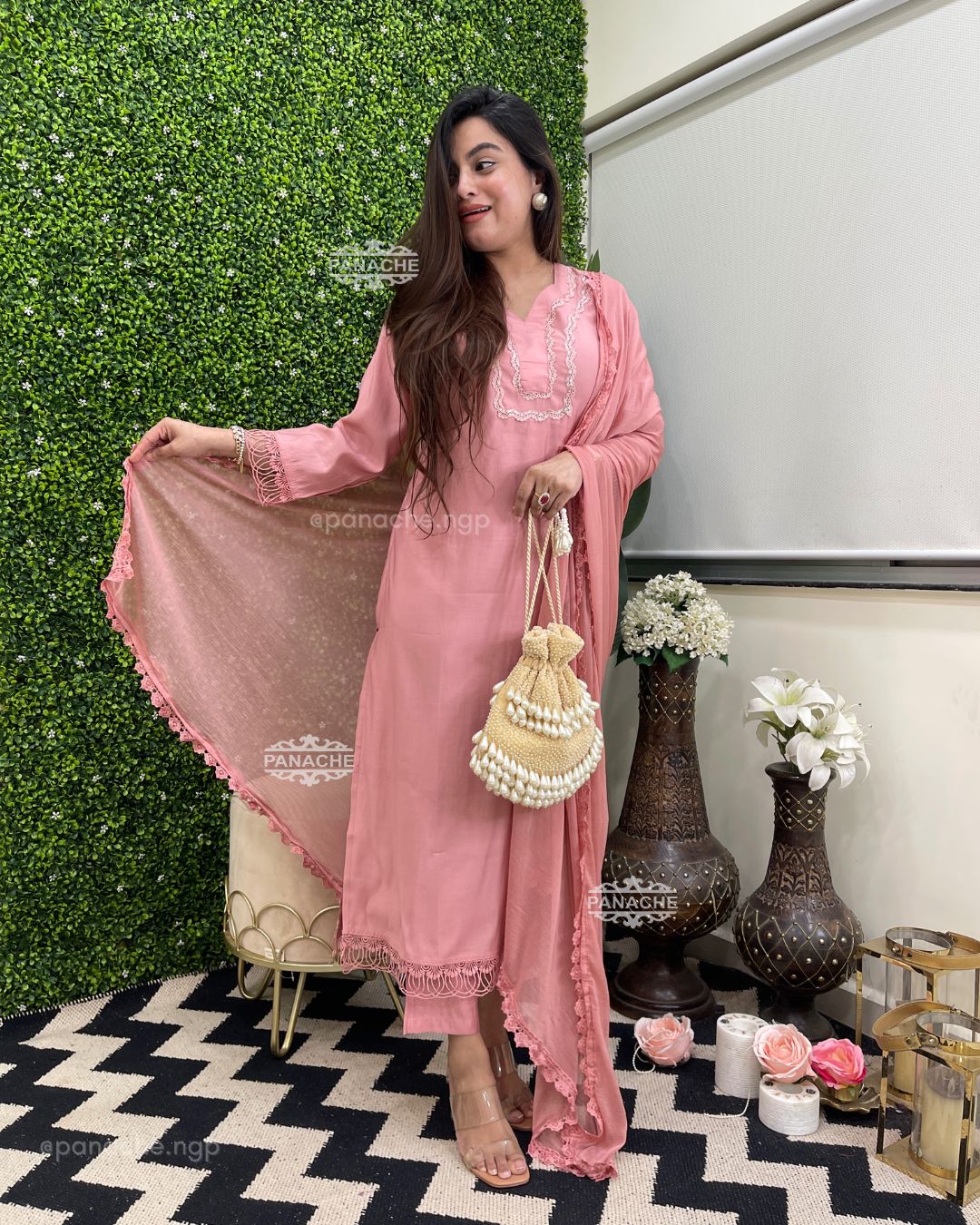 Powder pink karachi special