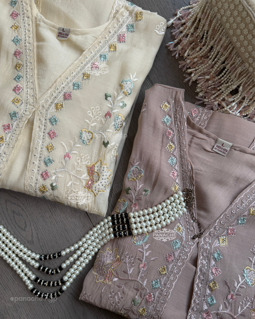 Karachi cape suits