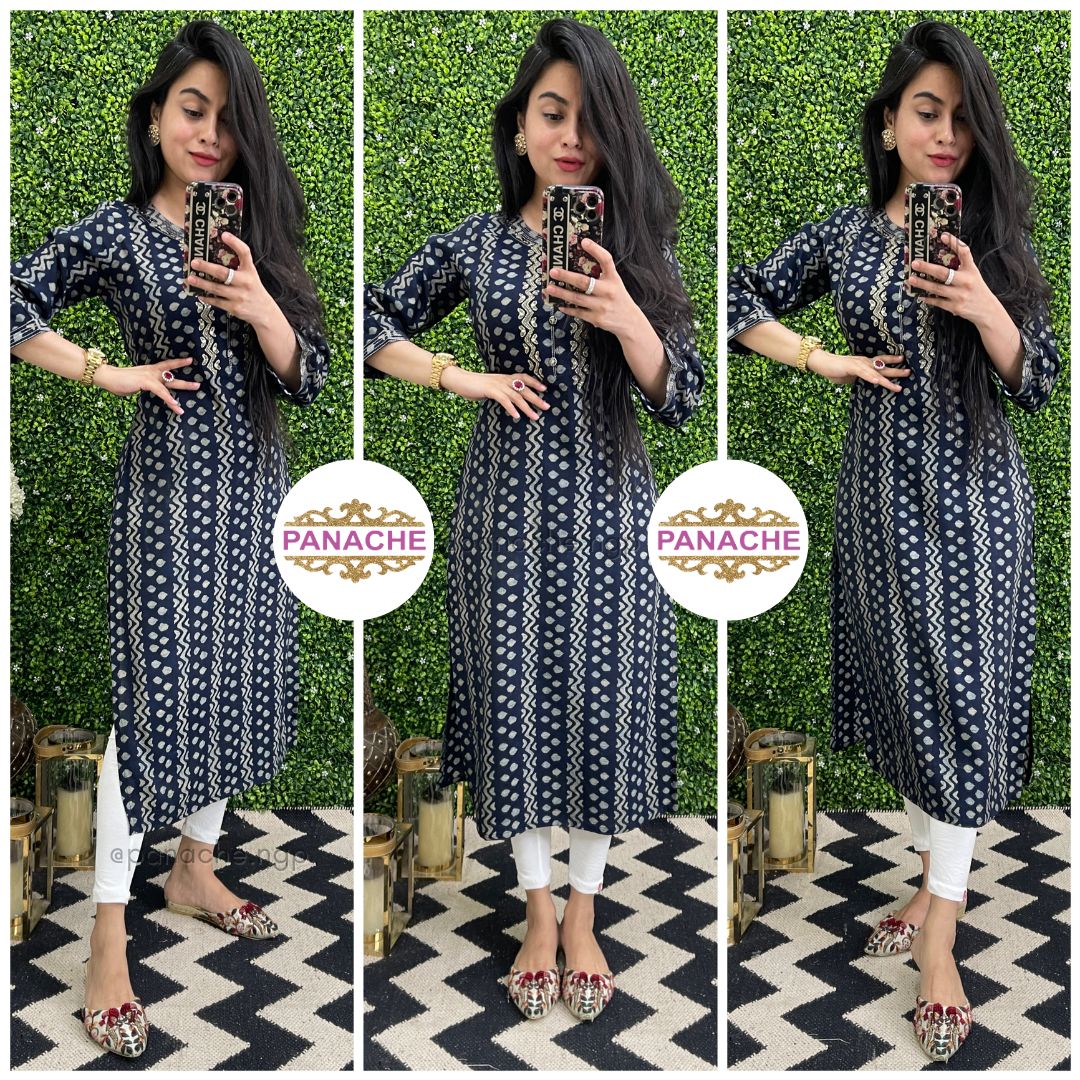 Baatik Muslin only kurti!