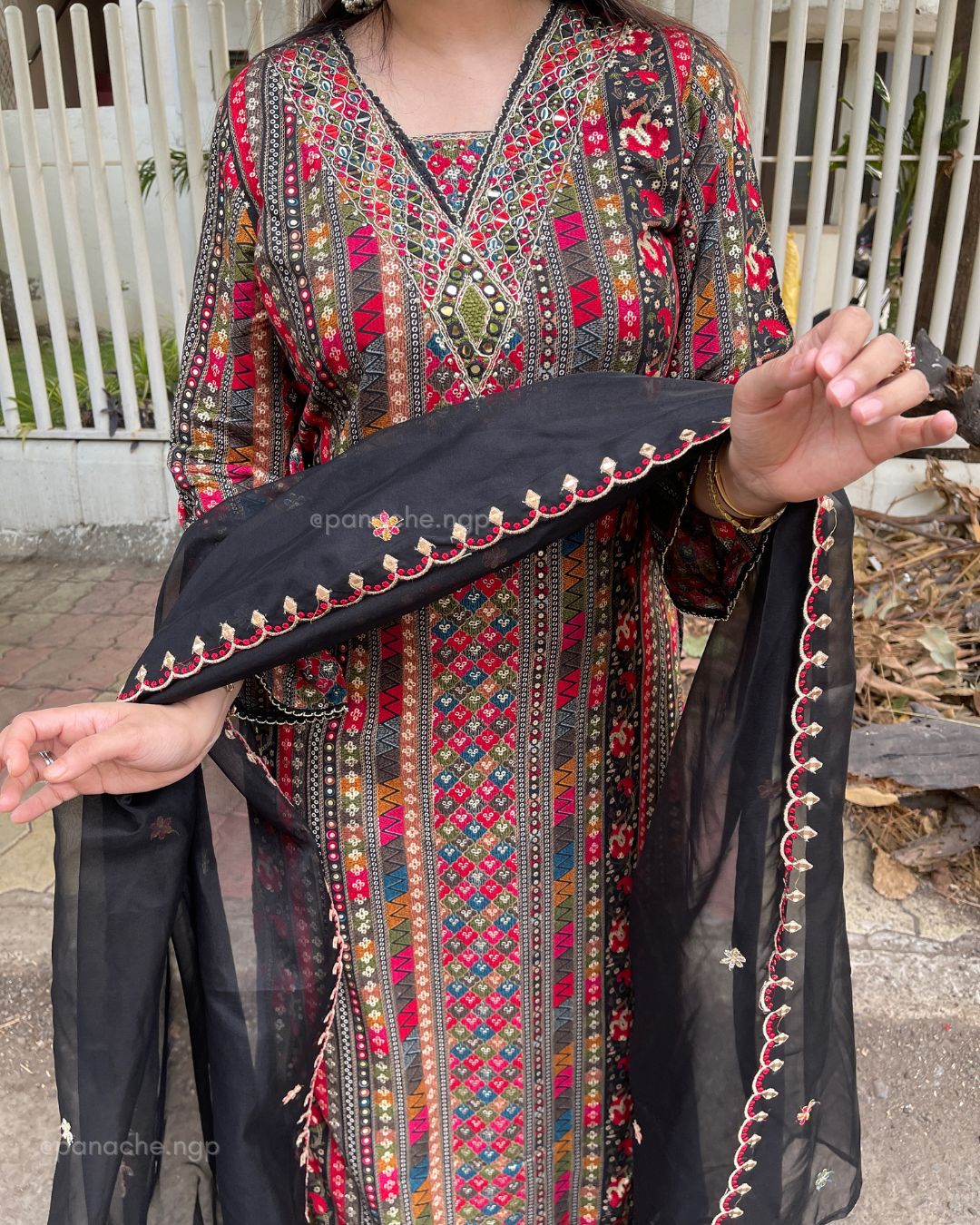 Printed soft kurta gharara set