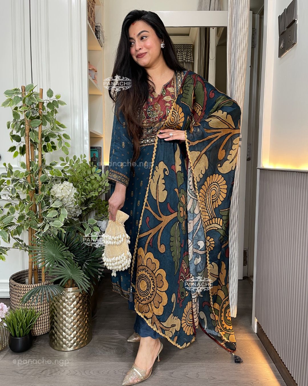 Ajrak kalamkari set
