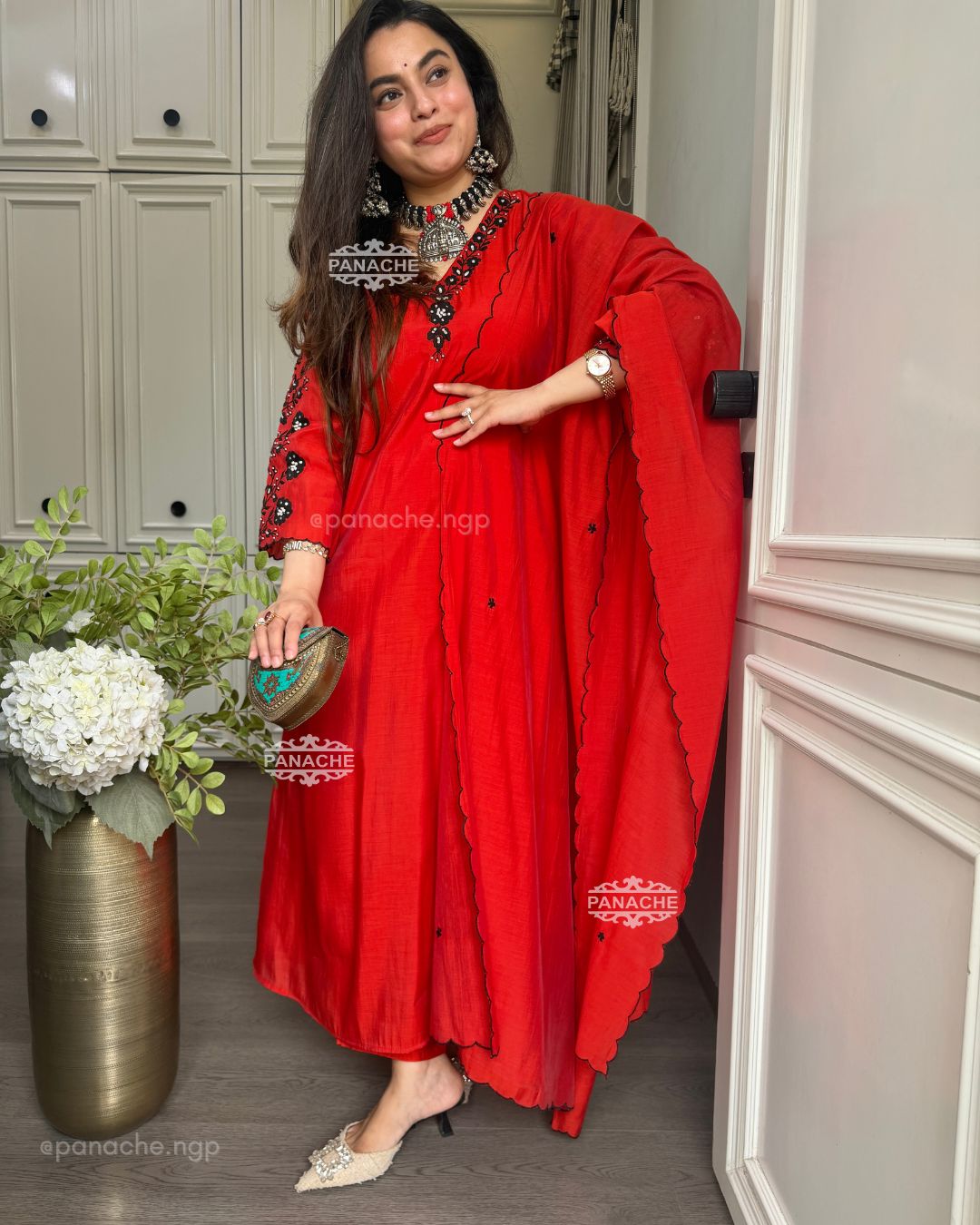 Sindoori red vintage set
