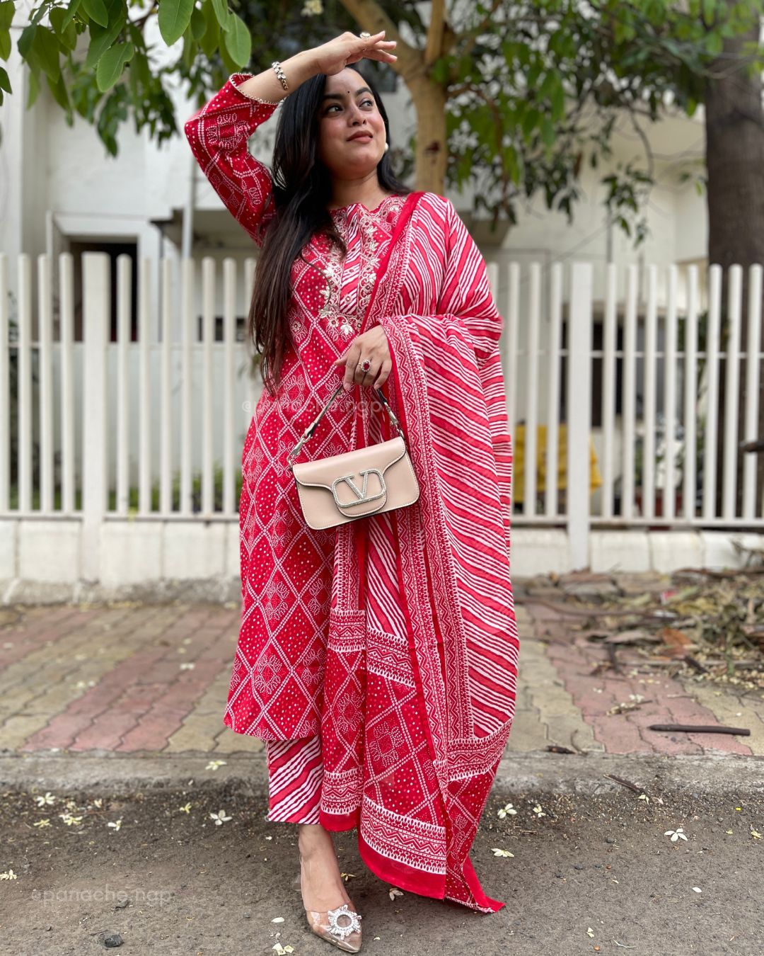 Bandhani leheriyan set