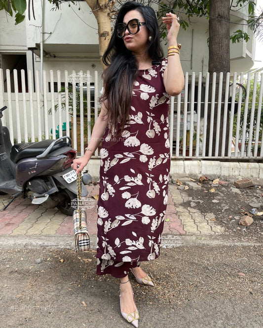 Sleeveless mirror work coord