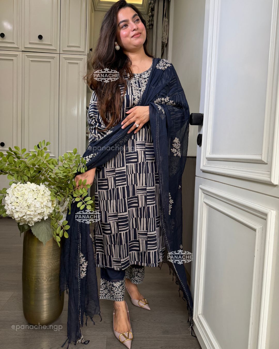 Navy grace suit set