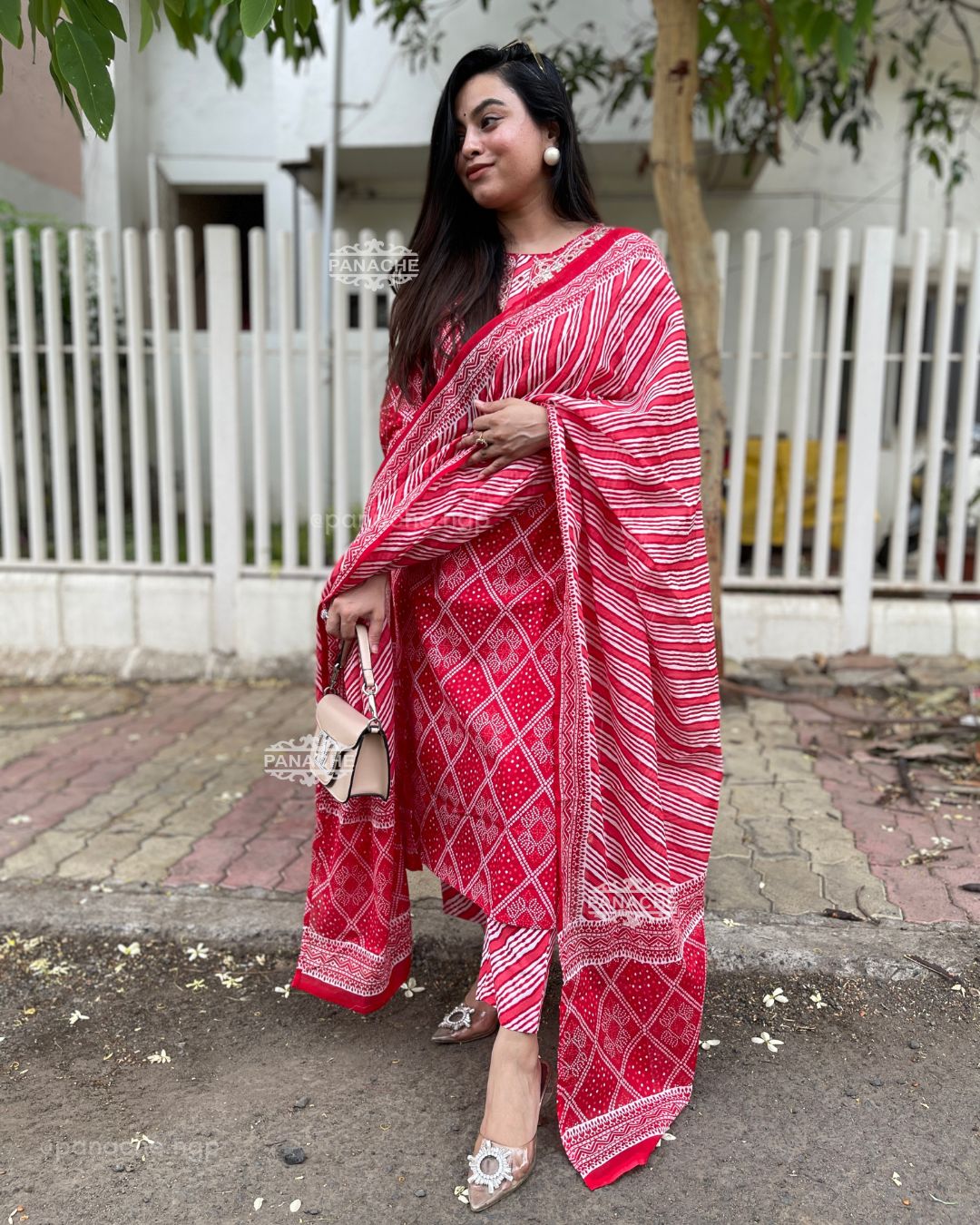 Bandhani leheriyan set