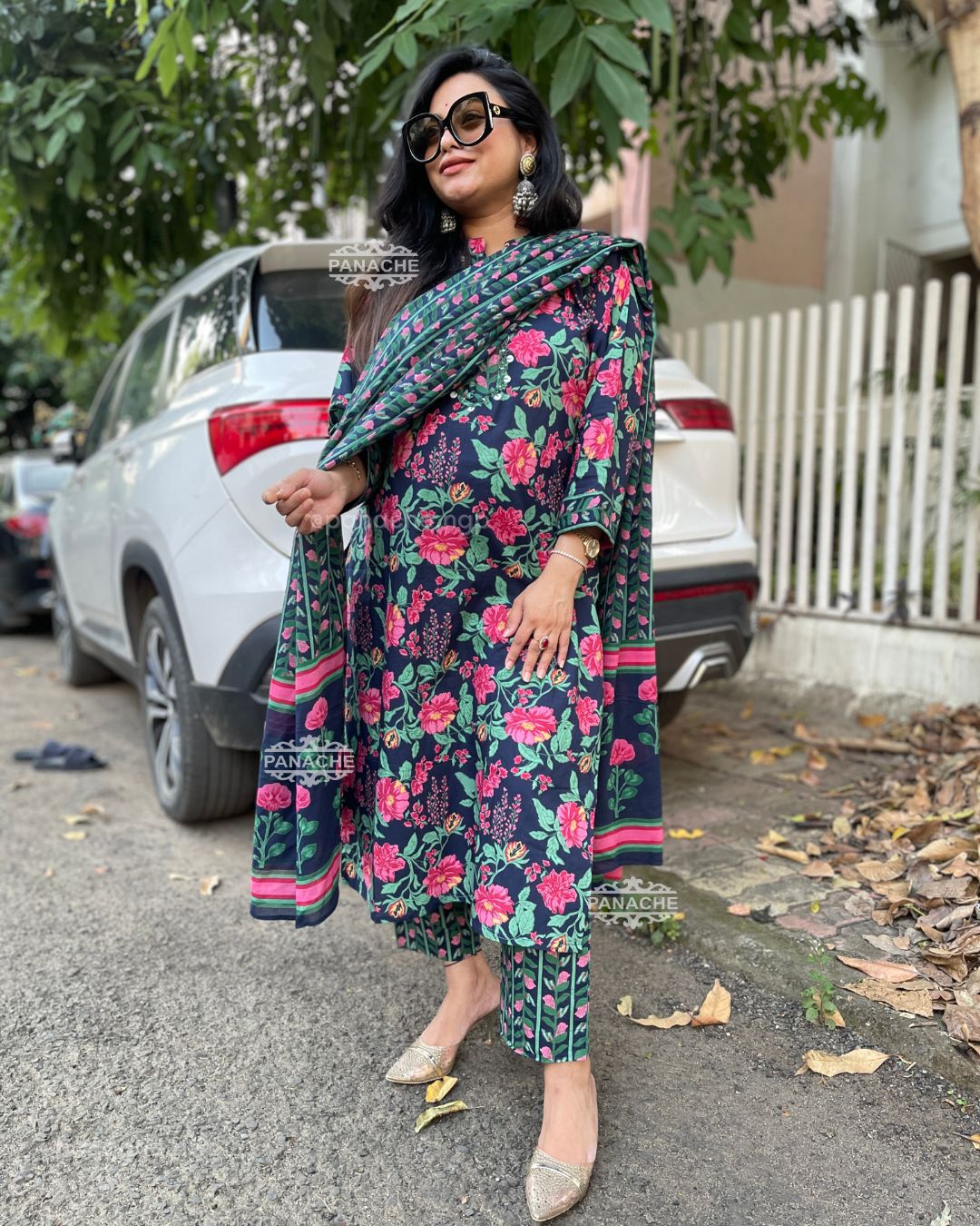 Floral heavy cotton set