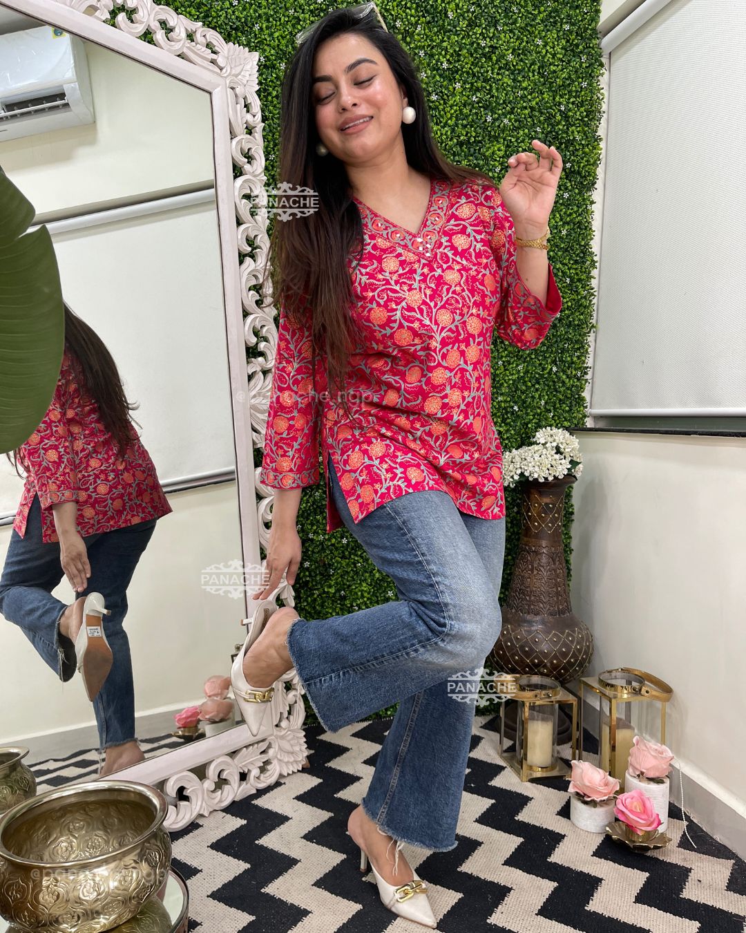 Florals in daily wear budget Kurti