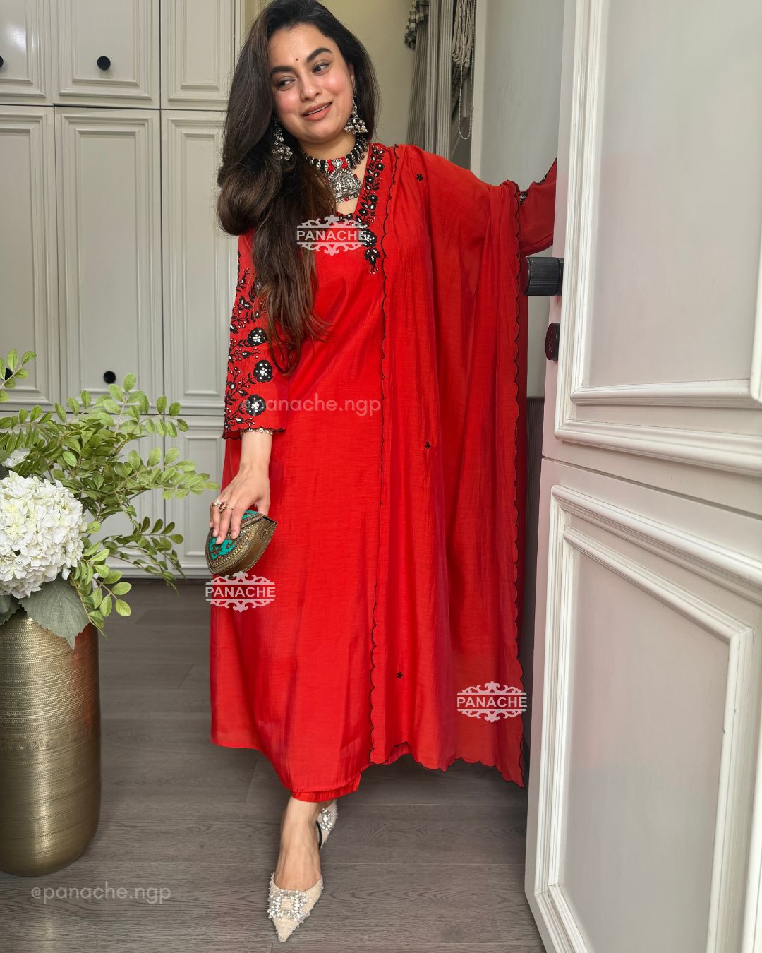 Sindoori red vintage set