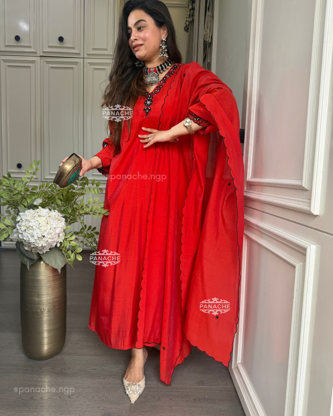 Sindoori red vintage set