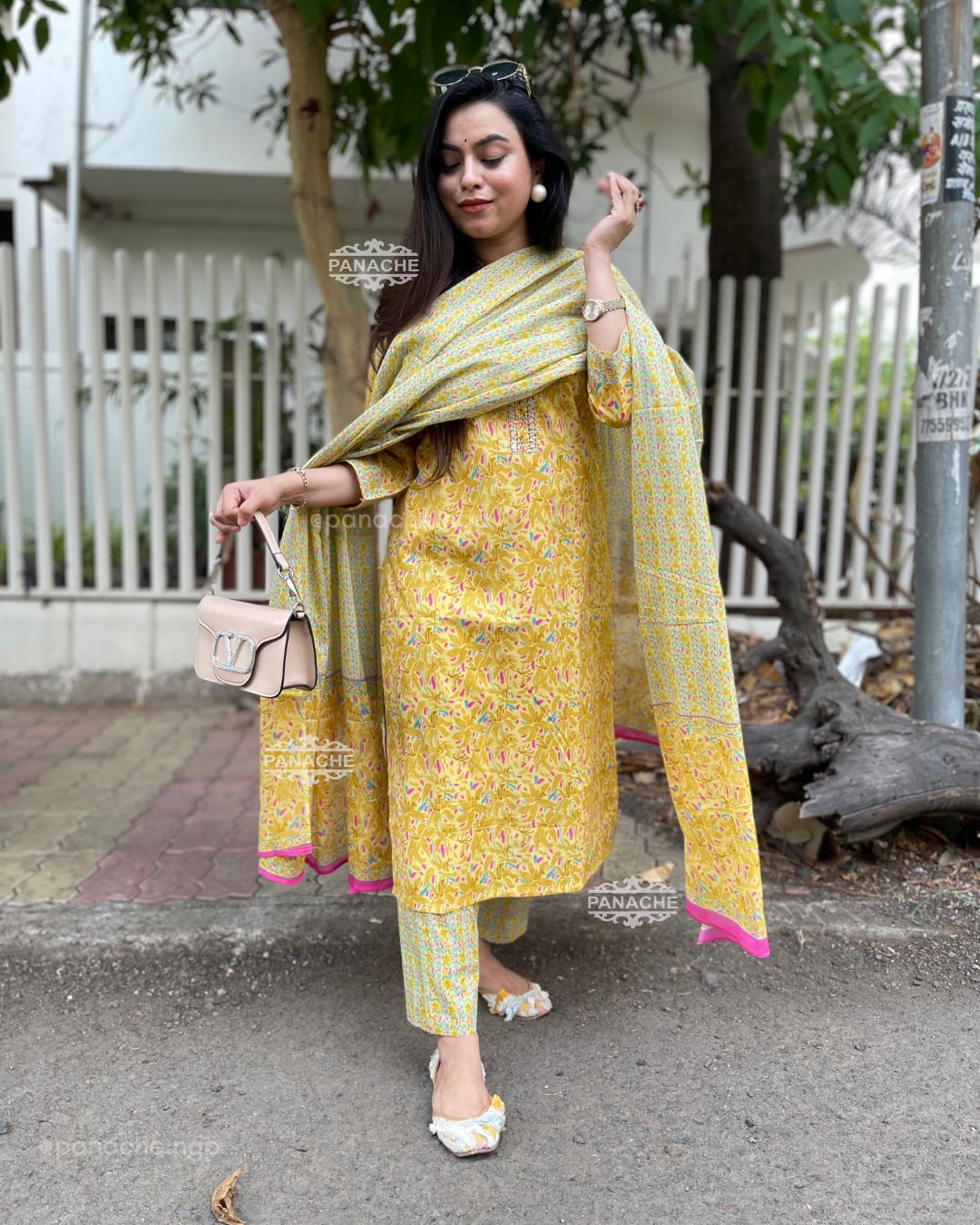 Print on print summer cotton set