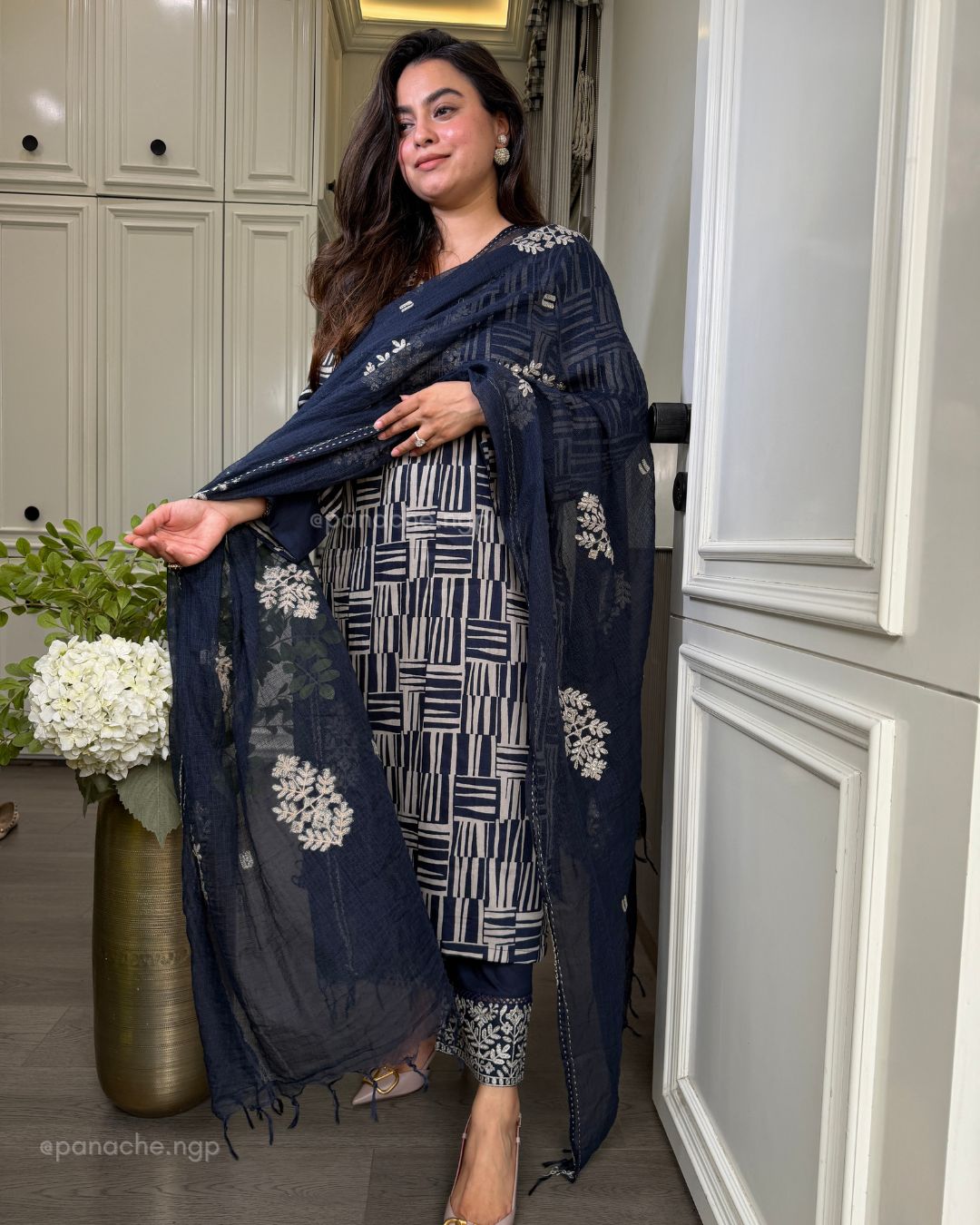 Navy grace suit set