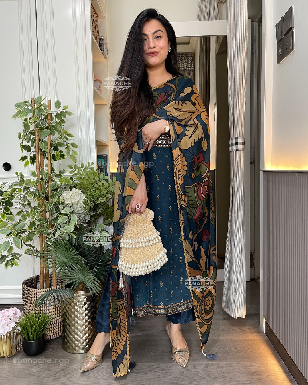Ajrak kalamkari set