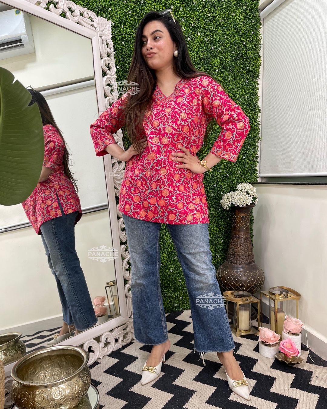 Florals in daily wear budget Kurti