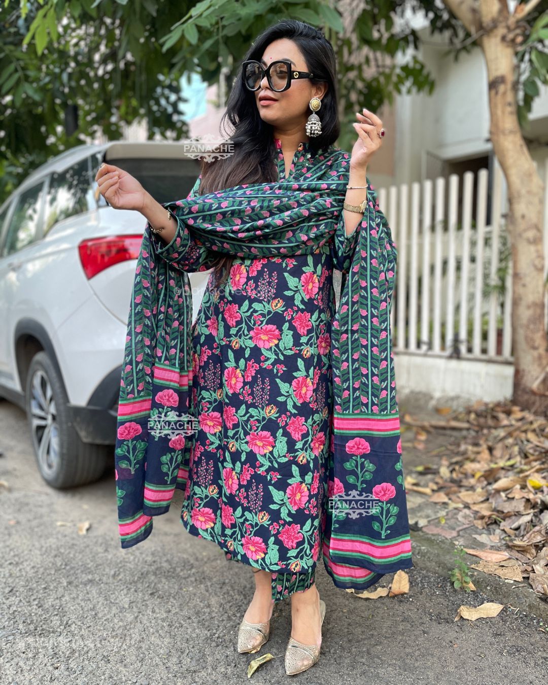 Floral heavy cotton set