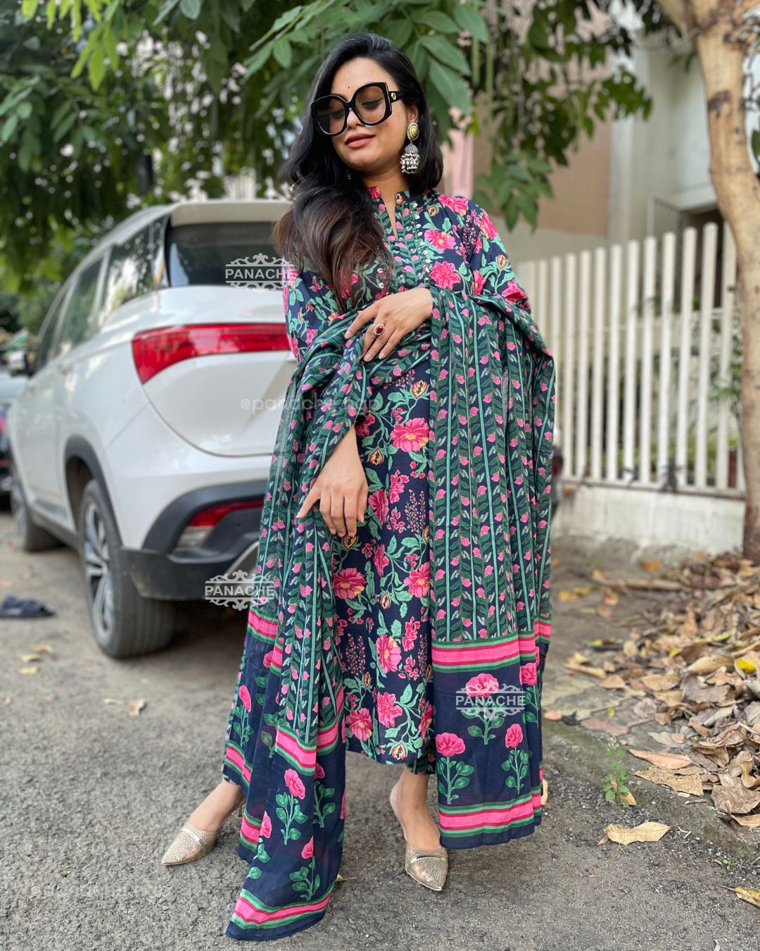 Floral heavy cotton set