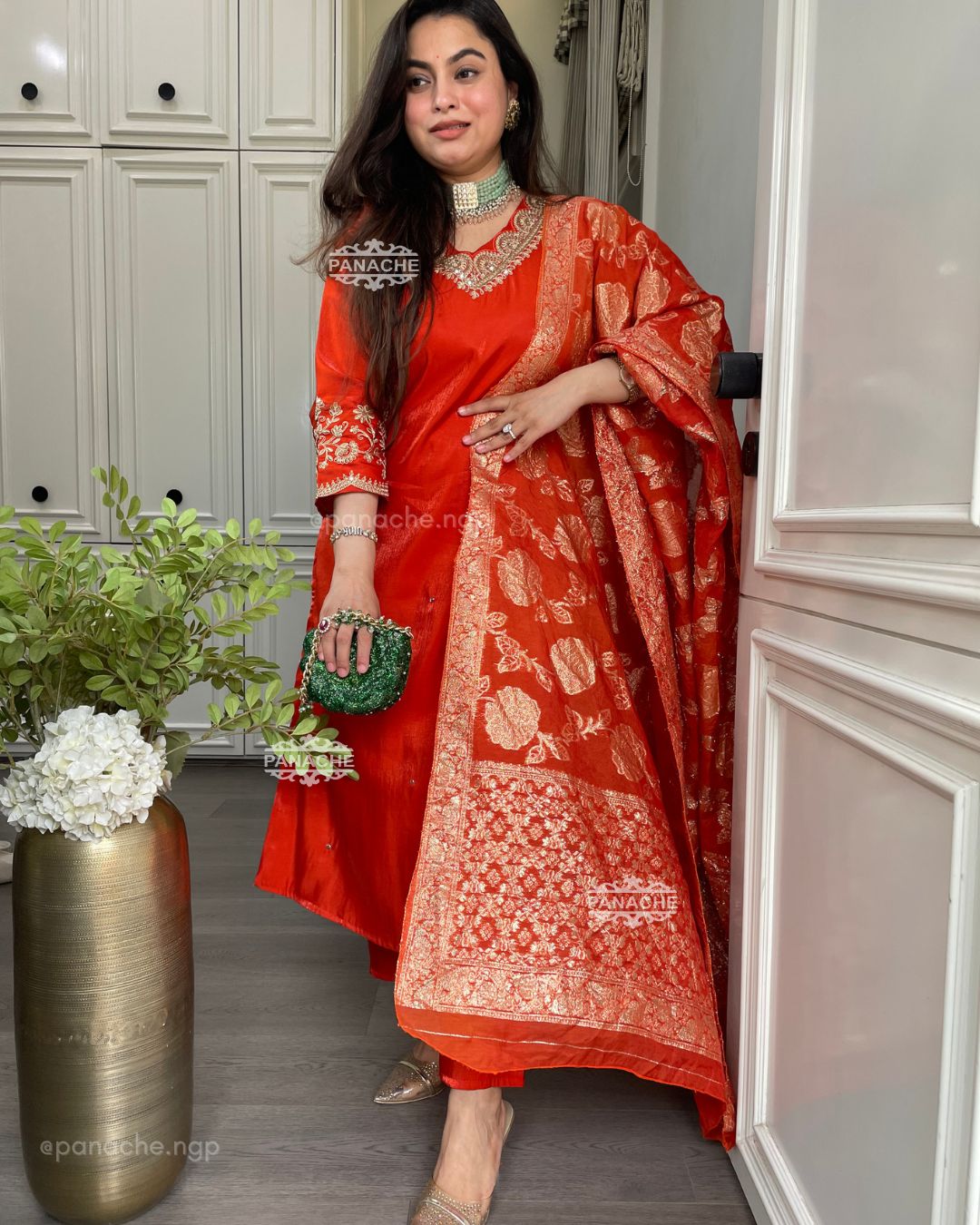 Partywear pittan suit set