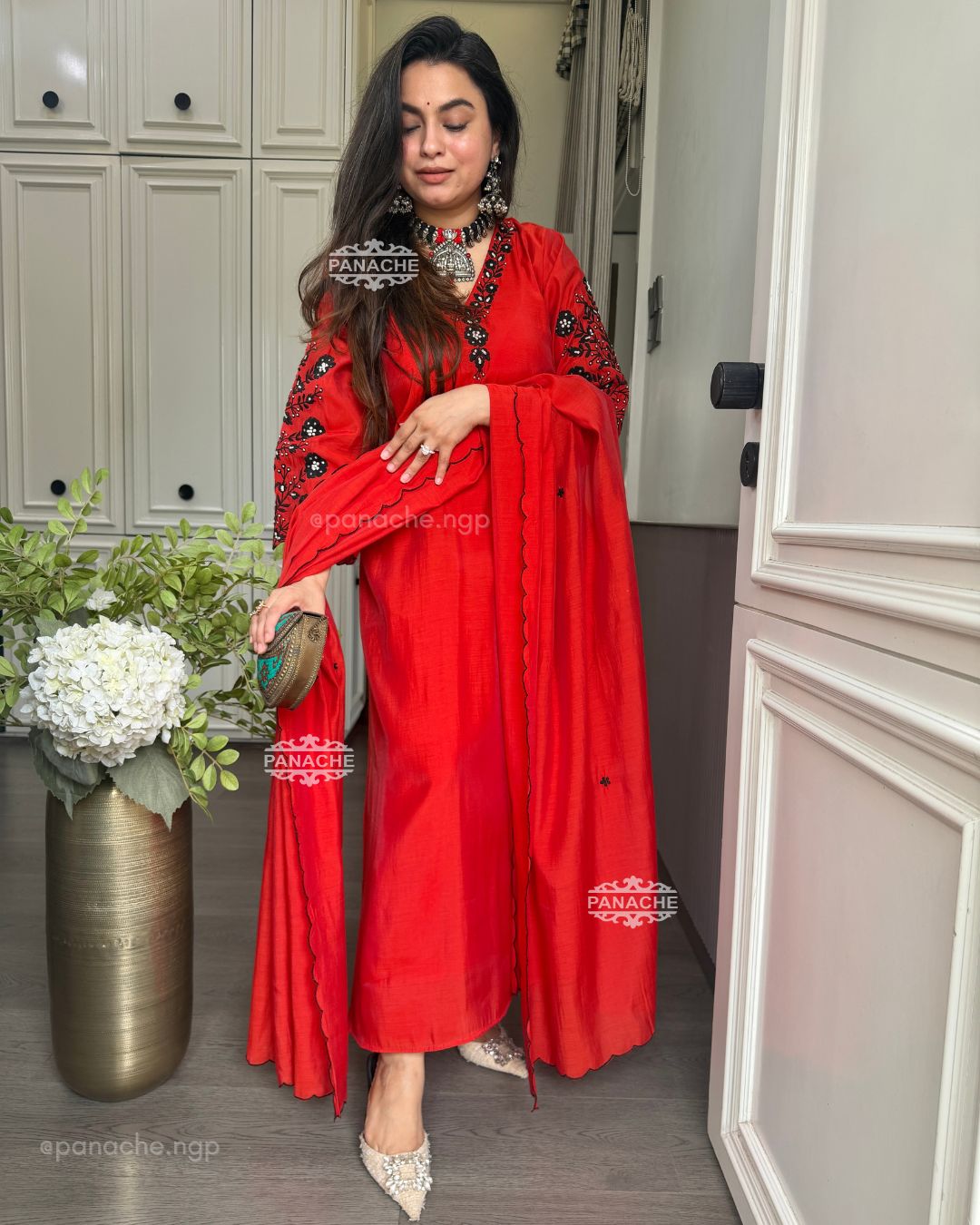 Sindoori red vintage set