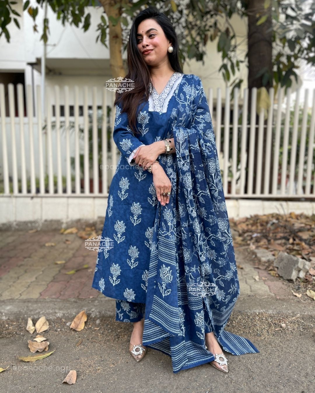 Print on print indigo set