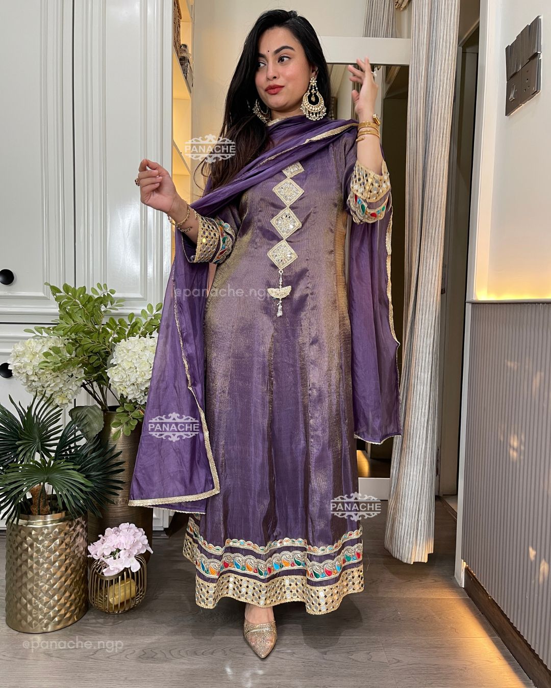 Grace anarakali suit set