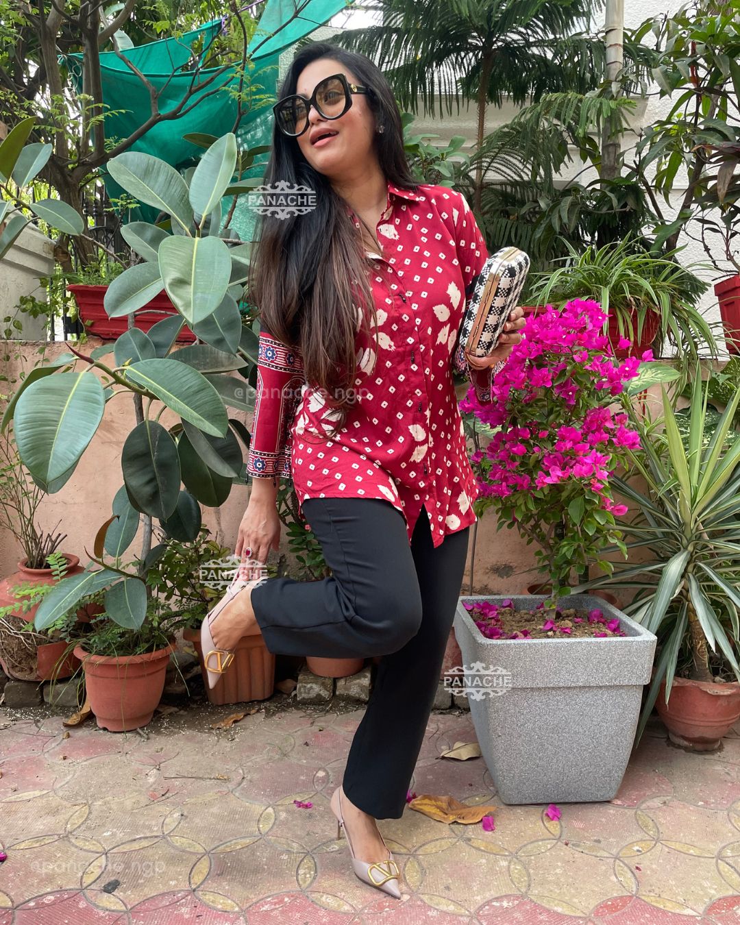 Patola bandhani shirt