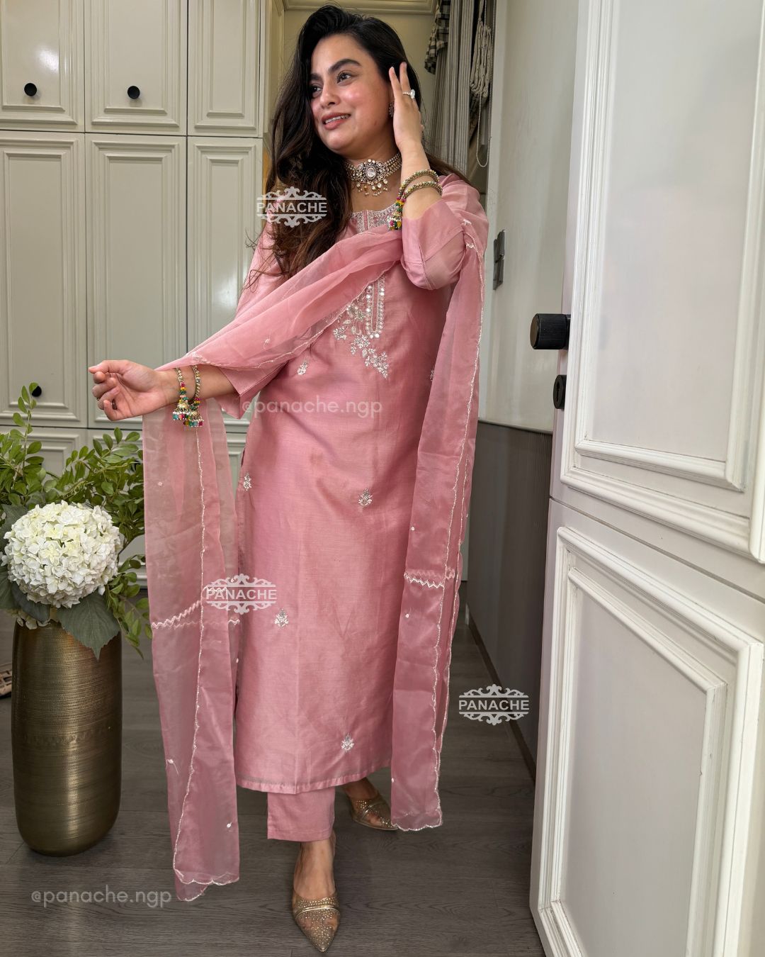 Ada pastel nakshi suit sets