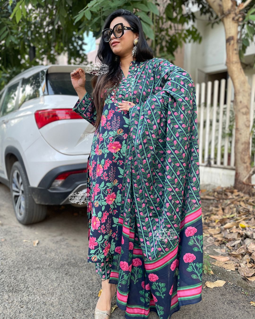 Floral heavy cotton set