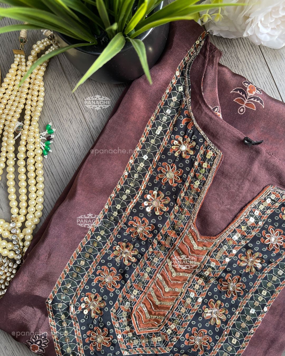 Ajrak gajji semiformal set