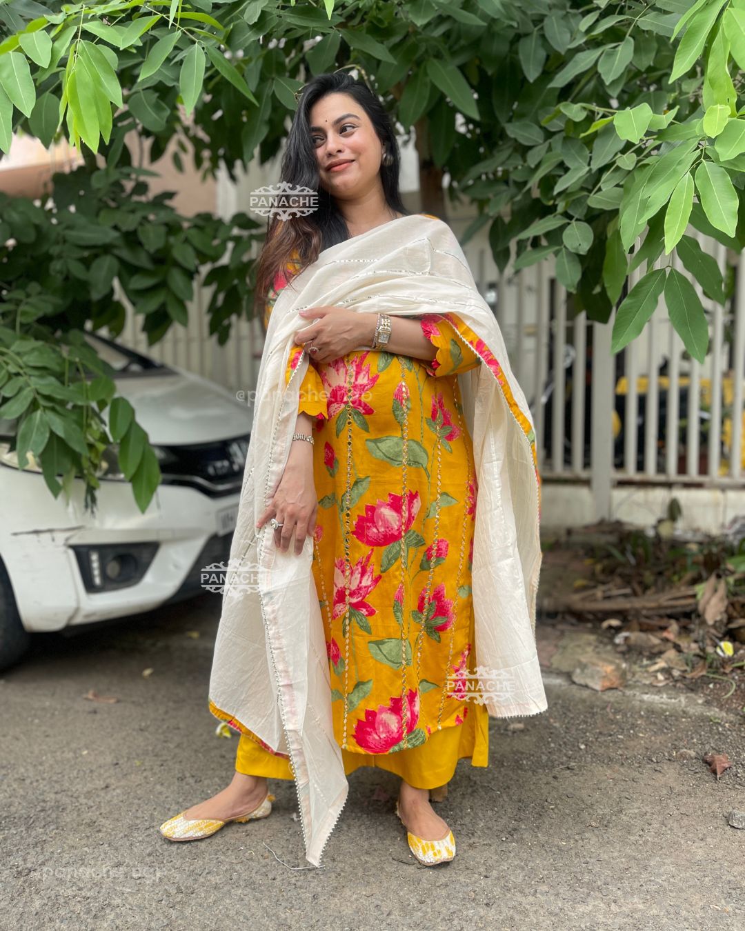 Summer cotton yellow set