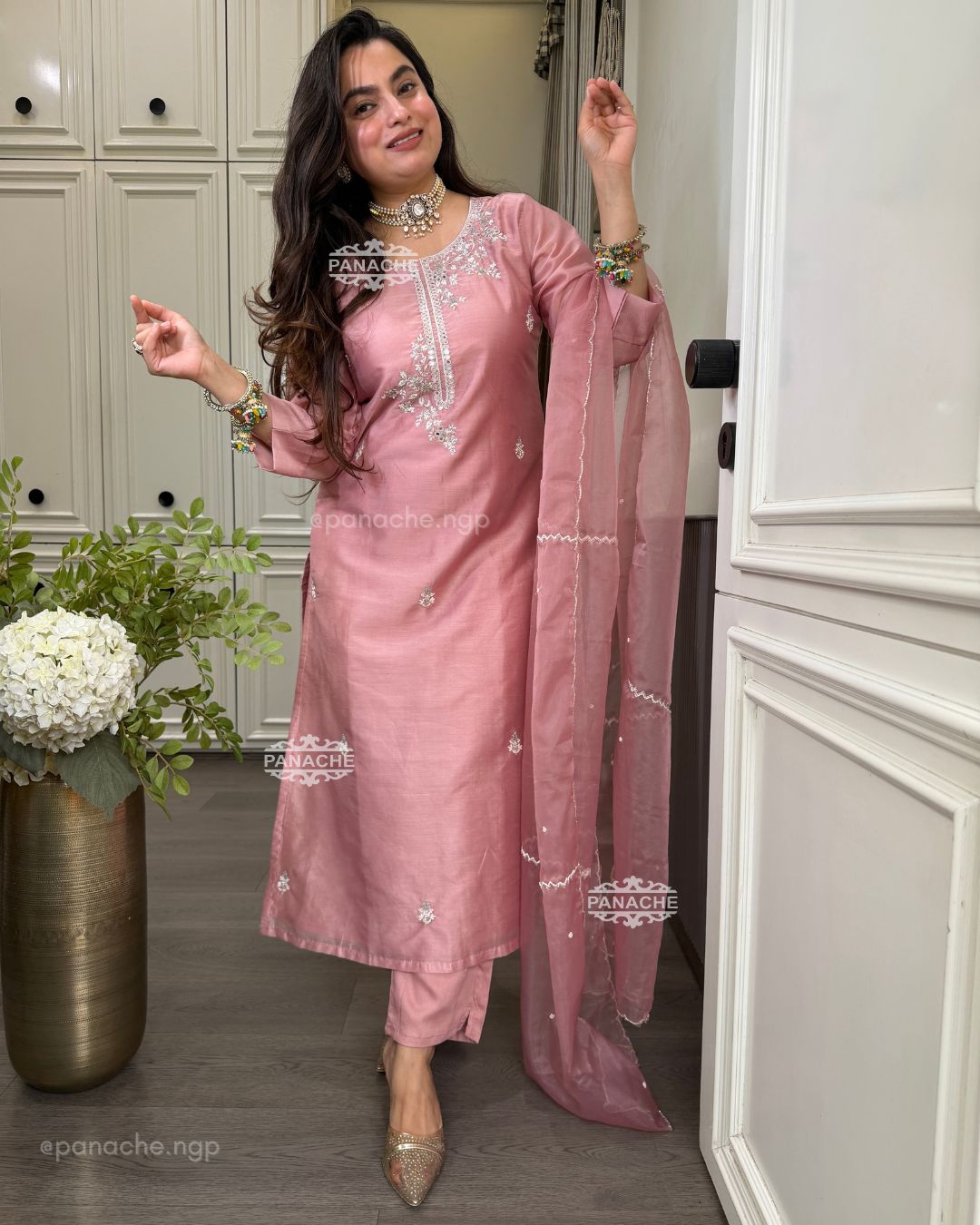 Ada pastel nakshi suit sets