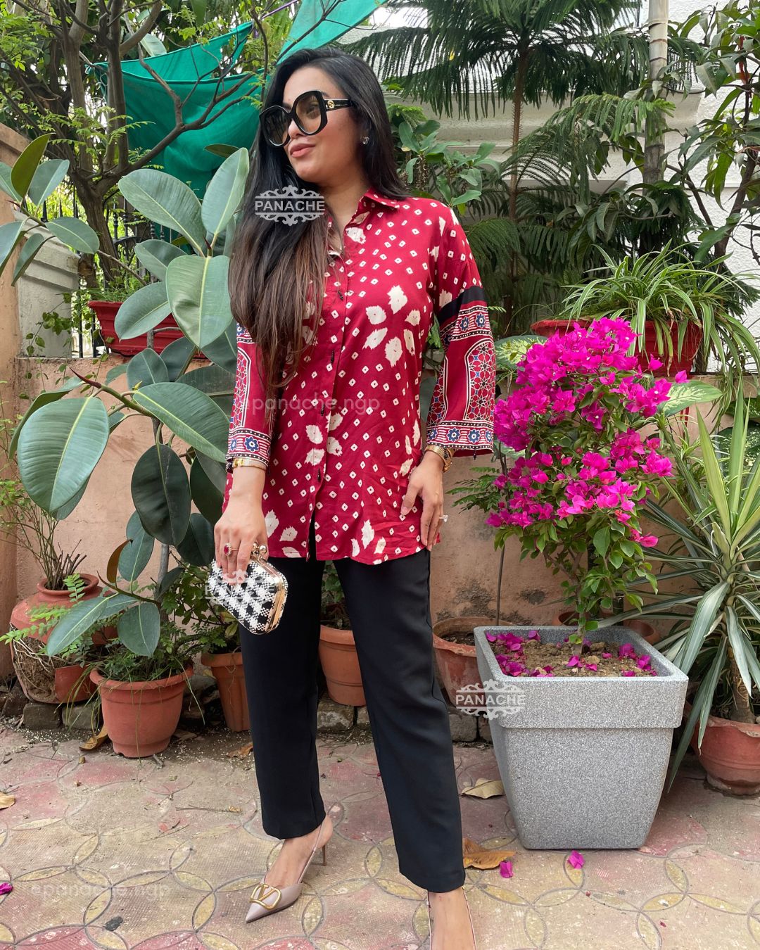 Patola bandhani shirt