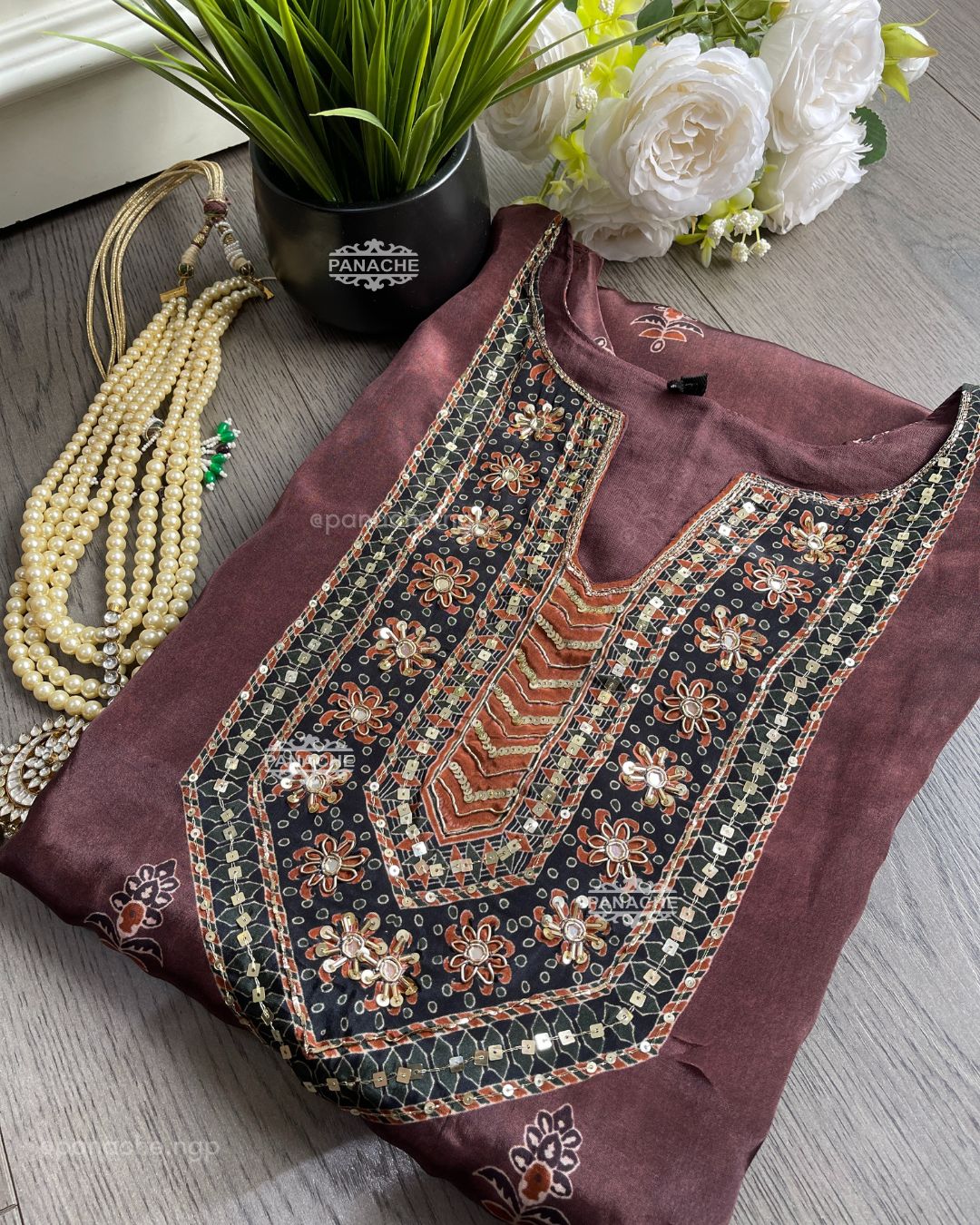 Ajrak gajji semiformal set